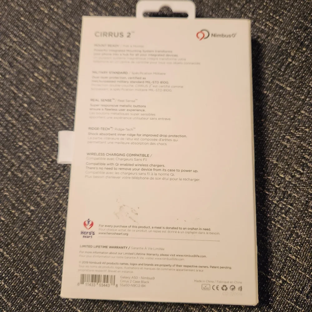 NIMBUS 9 CIRRUS 2 CASE SAMSUNG GALAXY A50 BLACK